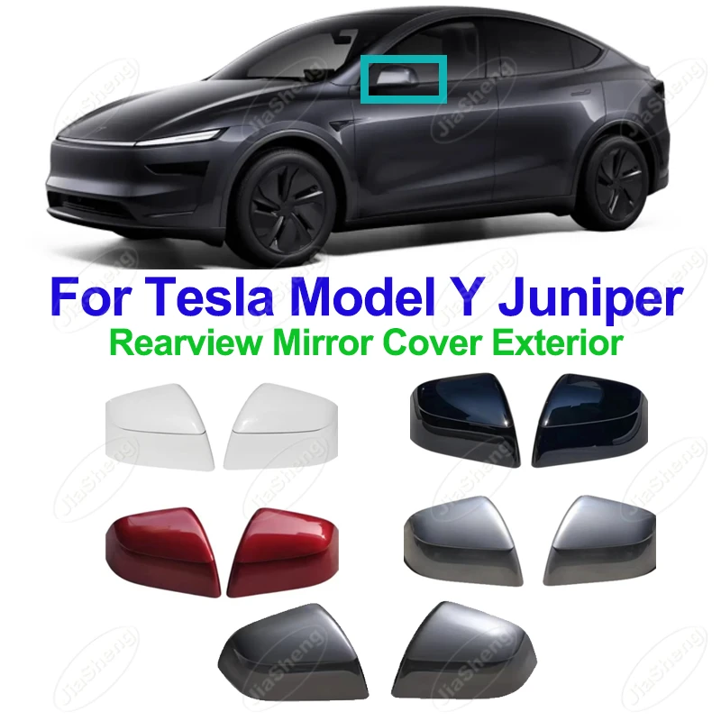 

Rearview Mirror Cover Exterior For Tesla Model Y Juniper 2024 2025 White Black Rearview Mirror Shell Replacement 1963538 1963539