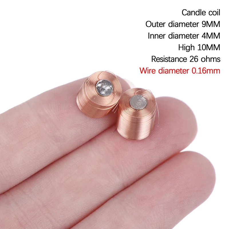 Pure Copper Magnetic Levitation Coil 9*10MM Cylindrical Copper Coil Electromagnetic Accessories