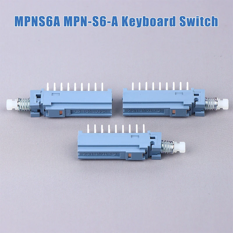 1/3Pcs MPNS6A MPN-S6-A Self-locking 6-knife 18-pin Keyboard Switch 6-way Power Switch With Lock