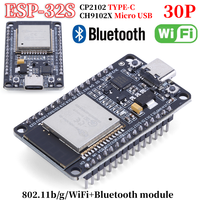 ESP32 Development Board CP2102 TYPE-C/MICRO USB WiFi+Bluetooth Ultra-Low Power Consumption Dual Core ESP-32S for Smart Home