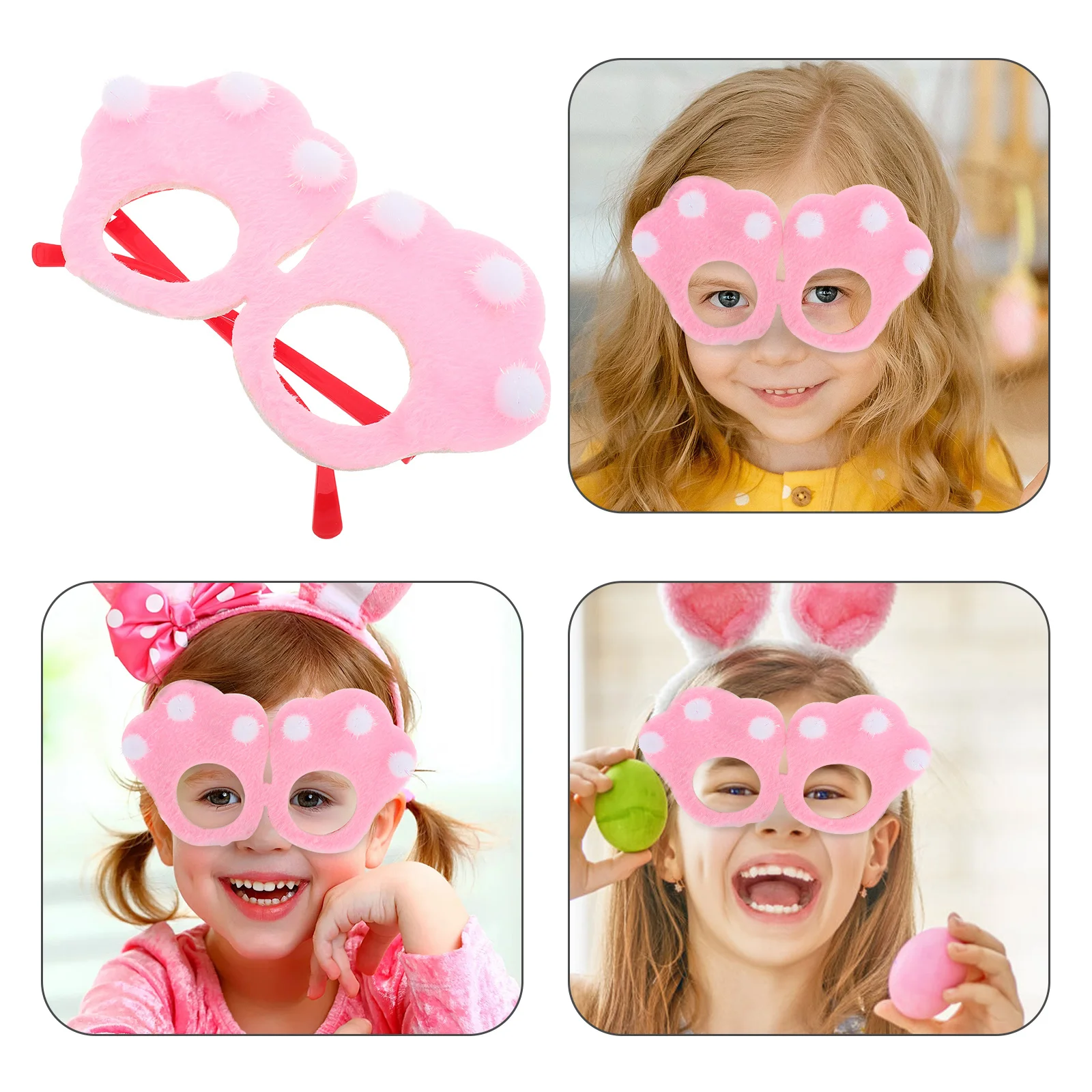 

Bunny Paw Costume Glasses Unique Design Easter Party Favors Fun Holiday Eyewear Creative Animal Eyewear Novelty Bunny Glasses