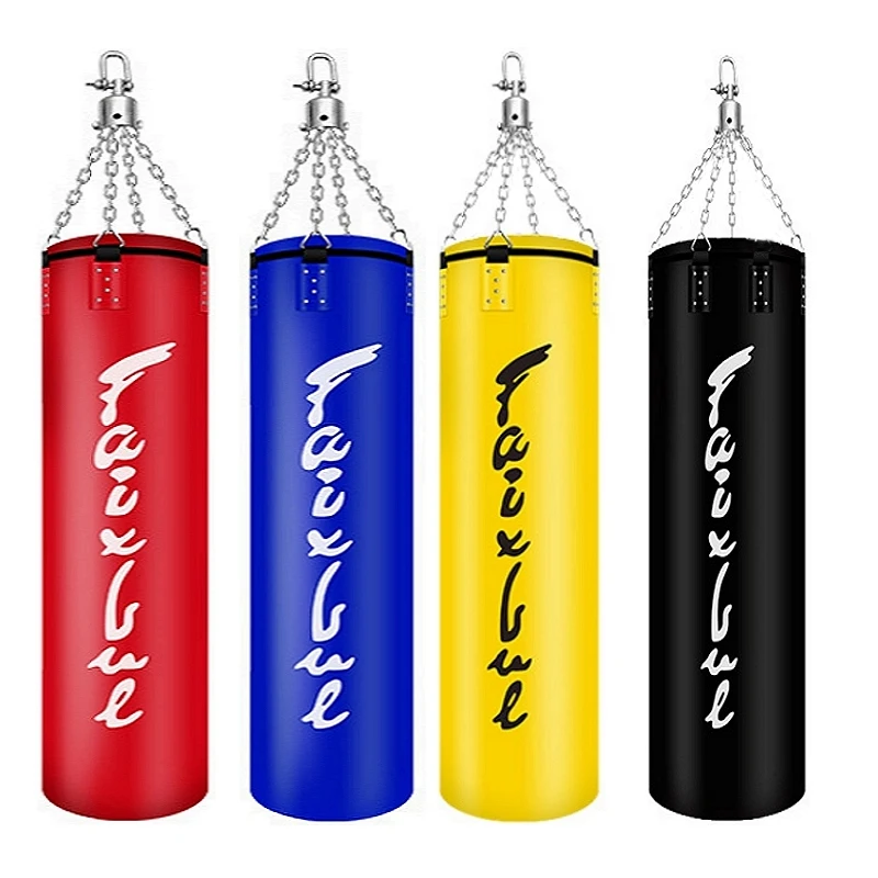 Home Training Punching Bag Set, Sanda Boxing Sandbags, Muay Thai Punching, Taekwondo, MMA Training, 180 cm, 150 cm, PU leather