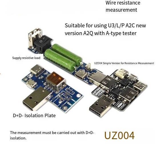 

Voltage and Current USB Electronic Load，Ripple Measurement USB-C Resistance Load Multifunctional Adapter Board