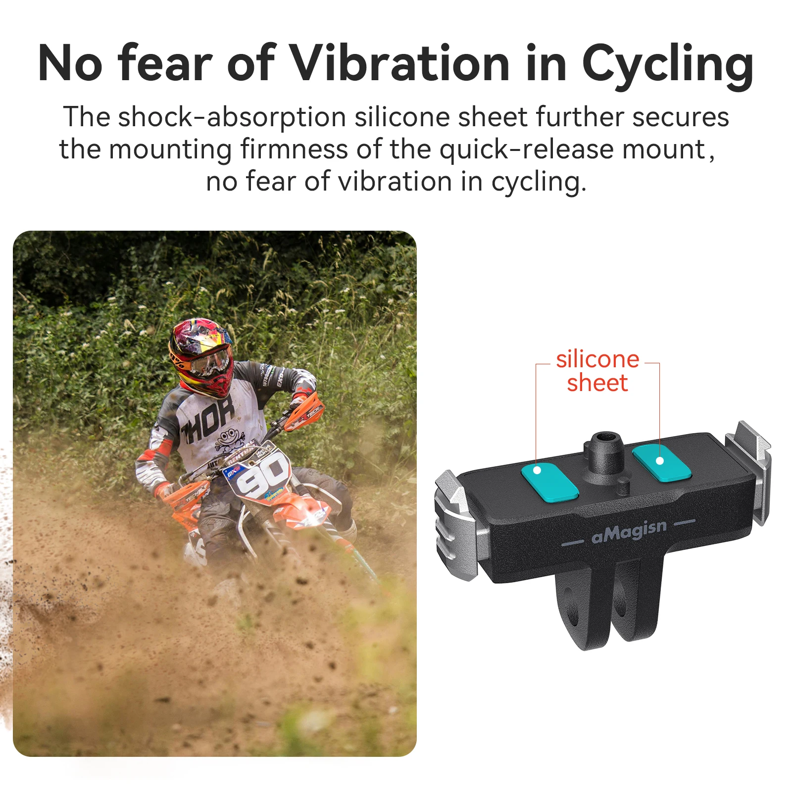 قاعدة مغناطيسية سريعة الإصدار لـ GoPro Hero 13 حامل محول تركيب تمديد بلاستيكي لملحقات Go Pro Hero 13 باللون الأسود