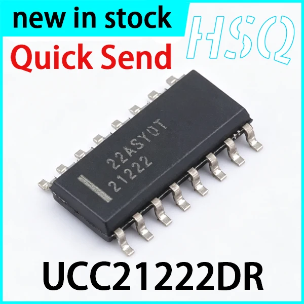 10PCS UCC21222DR 21222 Package SOP16 New Dual Channel Isolated Gate Driver IC Chip Spot