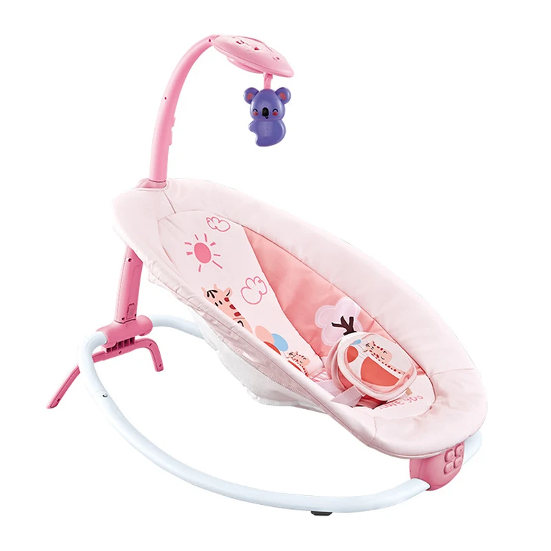 Baby Rocking Chair Multi-function Folding Newborn Comfort Chair Cradle Bed 0-3 Years Old Adjustable Baby Recliner With Music