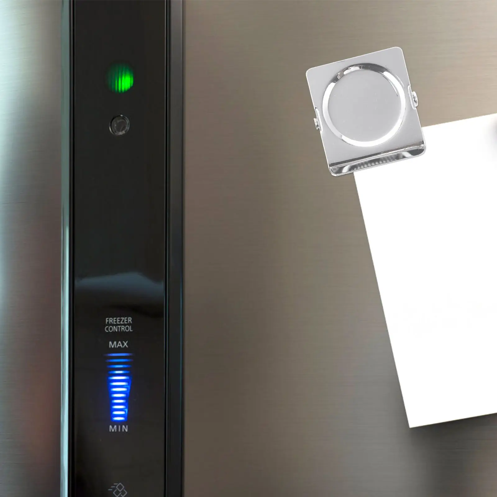 6 Stuks Vierkante Magnetische Clips 31Mm Zware Rvs Koelkast Memo Houders Wall Mount Ganizer Foto Display antislip