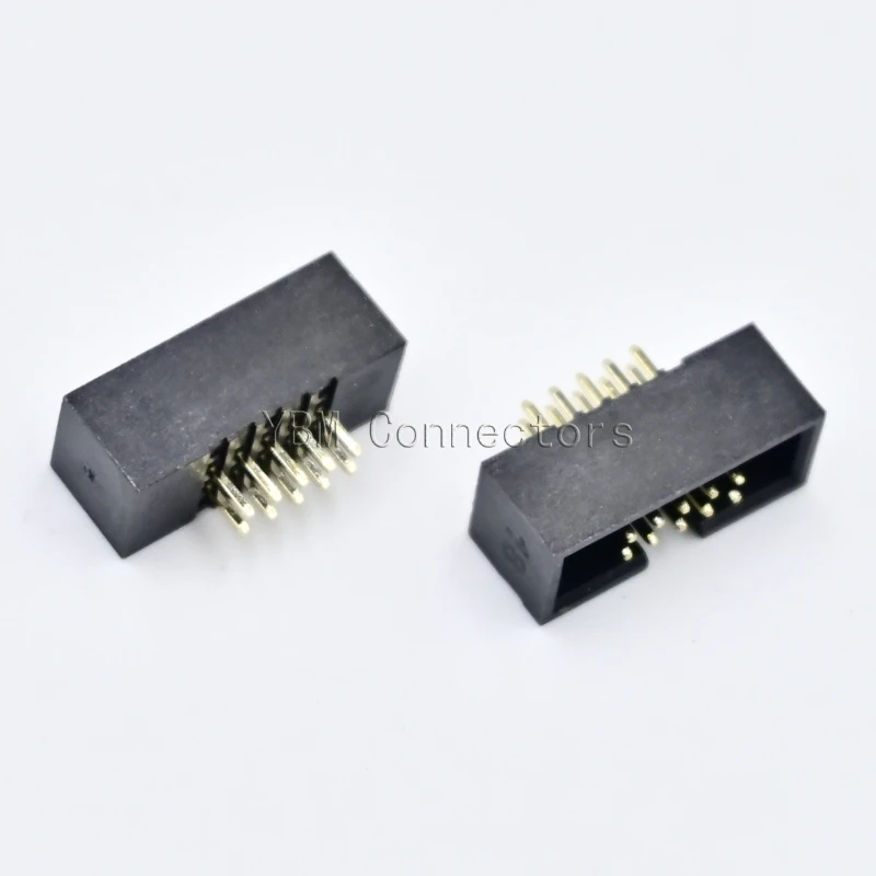 10Pcs DC3 Connector DIP DC3 Header Pitch 1.27 mm 2.0mm 2.54mm DC3 ISP Male Socket Straight Pin Double-spaced IDC JTAG Box Header