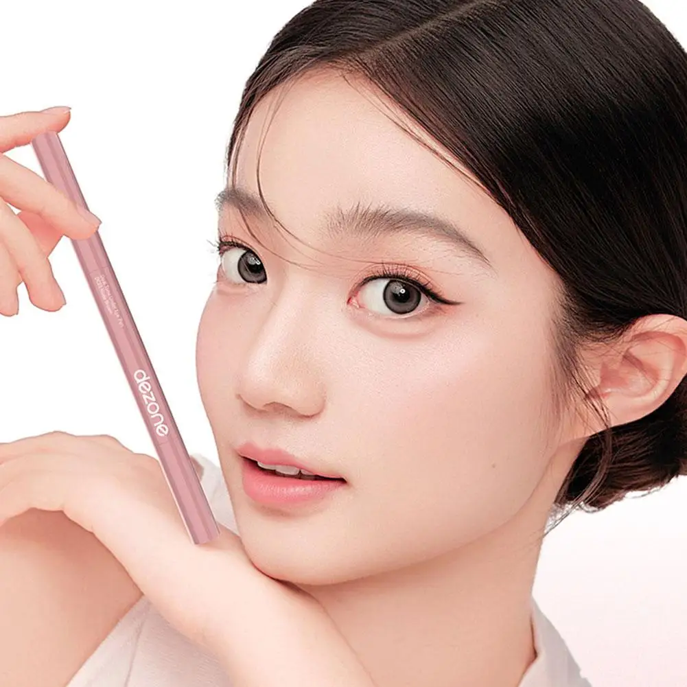 DEZONE Pennello per borsa per occhi a doppio pinyin Modellatura con un solo tempo Aspetto naturale Facile da colorare Disegno Sopracciglia Illumina le ombre