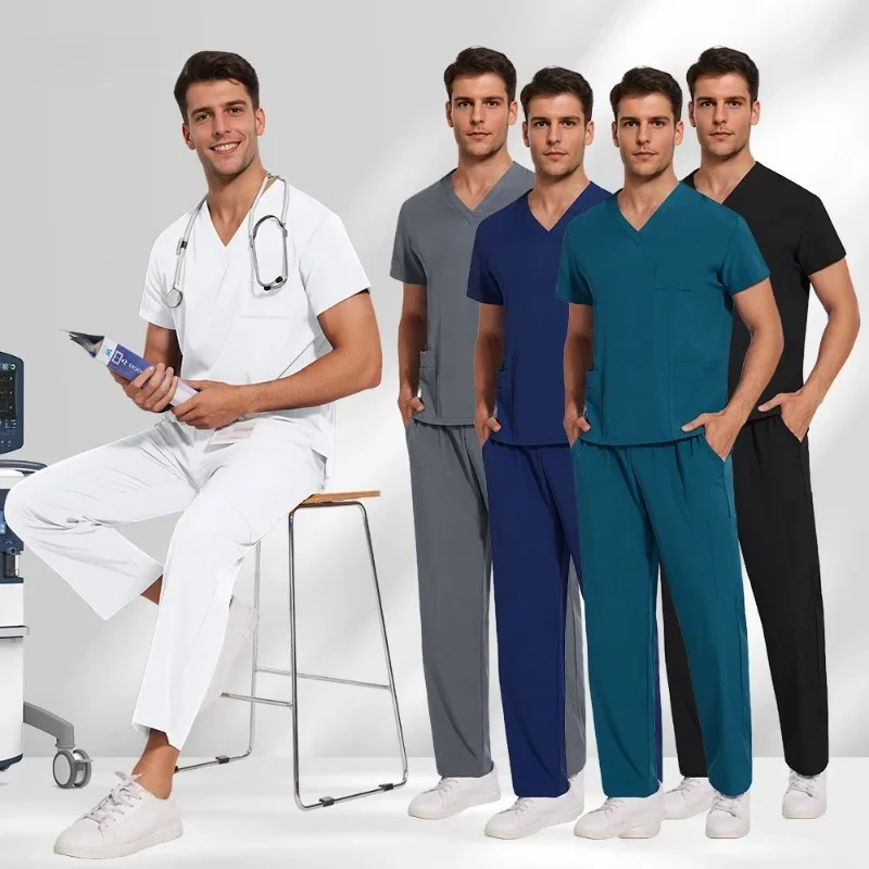 

Summer Two-piece Elastic Workwear Suitable for Doctors and Nurses Hand Washing Clothes Suitable for Female Nurses' Uniforms