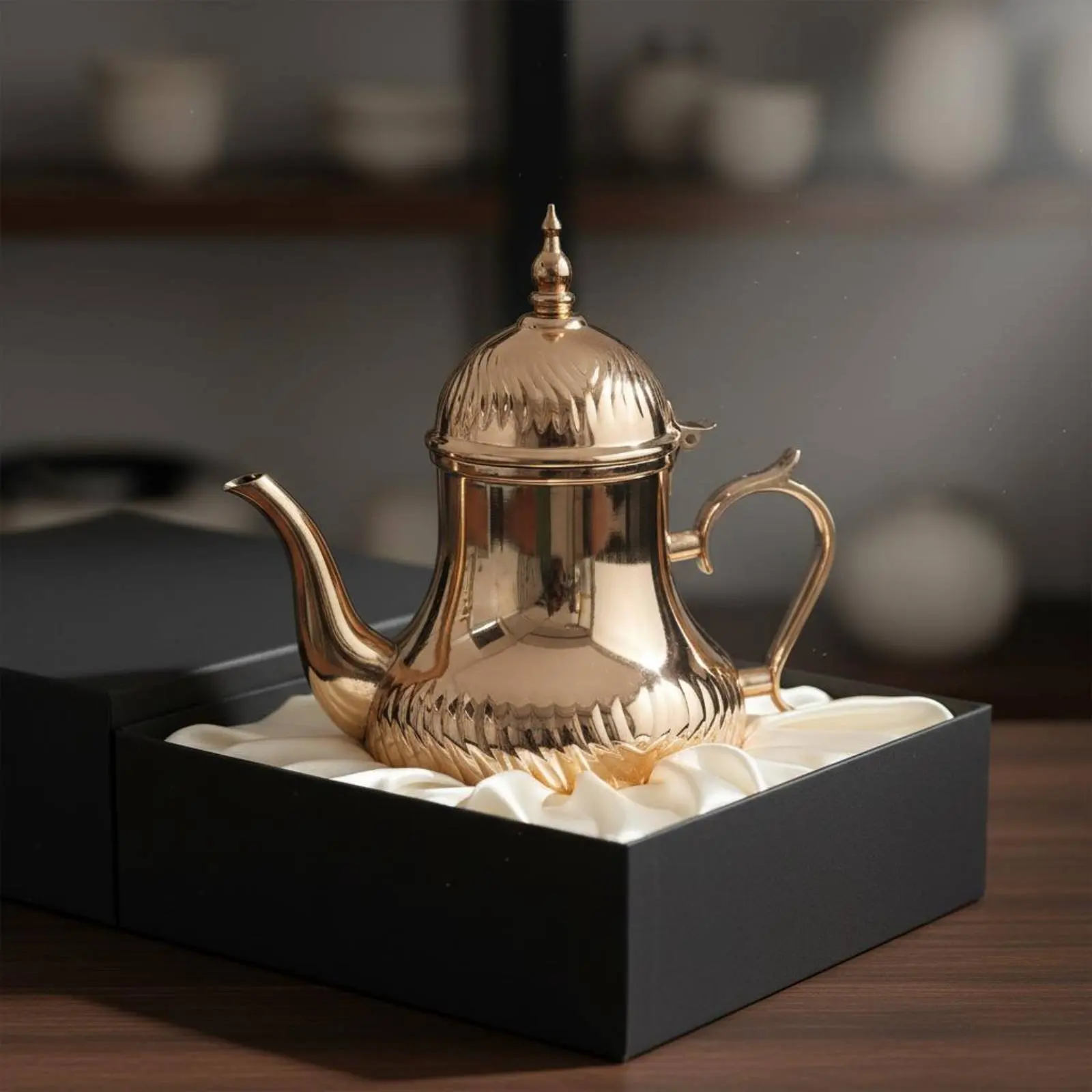 Middle Eastern Dallah Mirror Polished Arabian Coffee Pot Arabic Coffee Pot Multipurpose Middle Eastern Teapot Ergonomic Handle