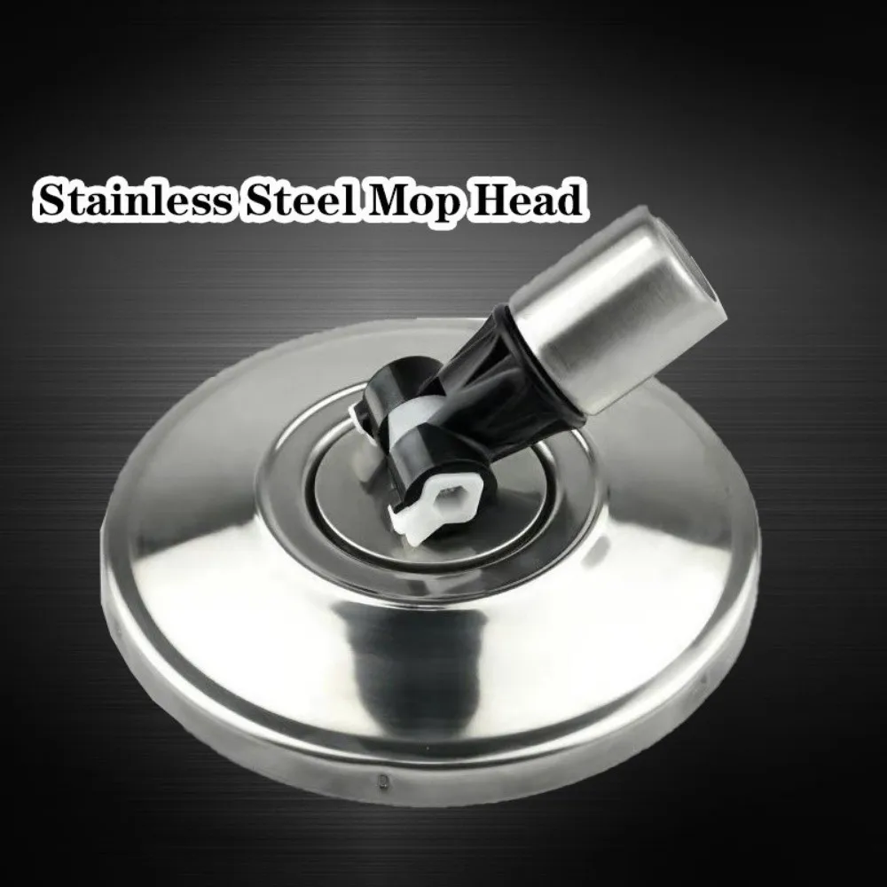 Universal 16cm Mop Head Revolving Stainless Steel Spin Mop Head Thickened Household Mop Replacement Home Cleaning Tools