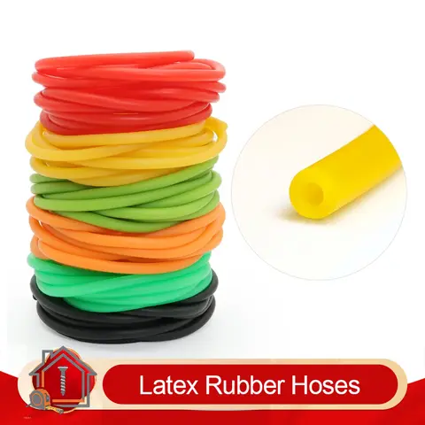 2/5/10m Latex Rubber Hoses IDxOD 1.6~10mm High Resilient Surgical Medical Tube Slingshot Catapult Elastic Band