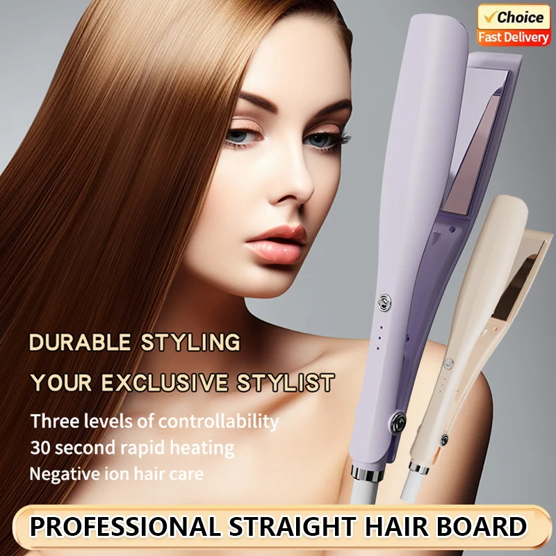 

Dual Purpose Hair Straightener and Curler for Women Girls Anti Scald Fast Heating Styling Iron All Hair Types Travel Size