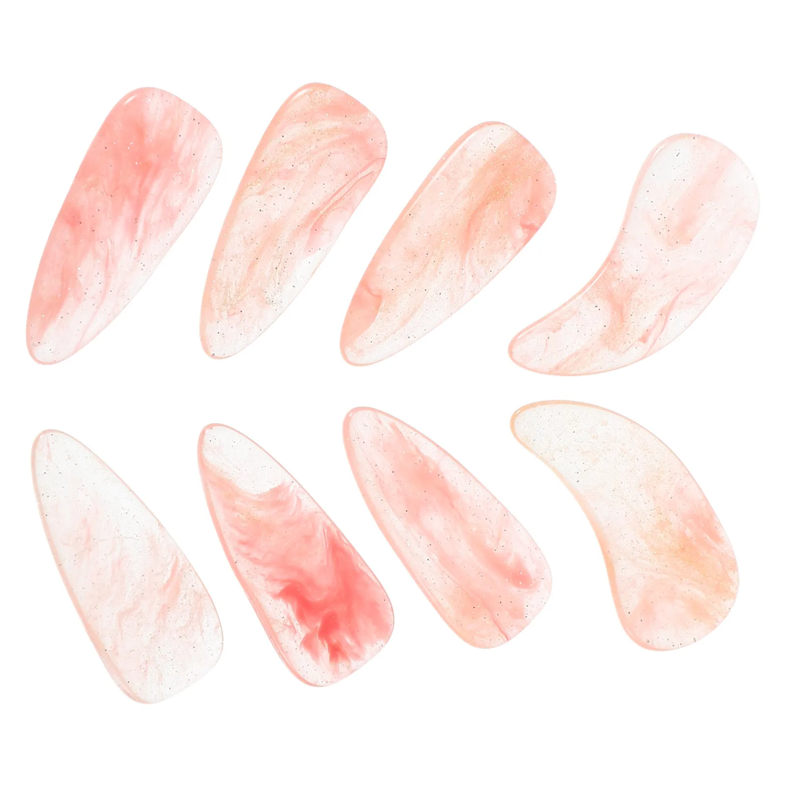 

1 set Kids Guzheng Nails Double Arc Small Size Fluorescent Finger Picks Protector for Children Beginner Advanced