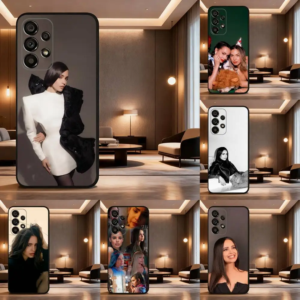 

Actor S-Sofia C-Carson Phone Case For Samsung Galaxy A73,31,32,72,41,53,52,71,22,5G,Note,J7,8,9 Soft Black Silicone Cover