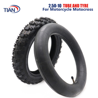 For Motorcycle Motocross Dirt Pit Bike front and rear tires 10 inches 2.50-10 Inner Tube  Outer tyre