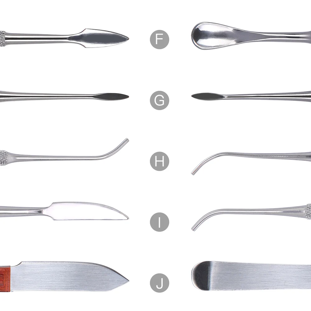 AZDENT ทันตกรรมไม้พายพลาสเตอร์ชุดมีดปฏิบัติประติมากรรมมีดทันตกรรมอเนกประสงค์ฟันขี้ผึ้งแกะสลักเครื่องมือเครื่องมือทันตกรรม