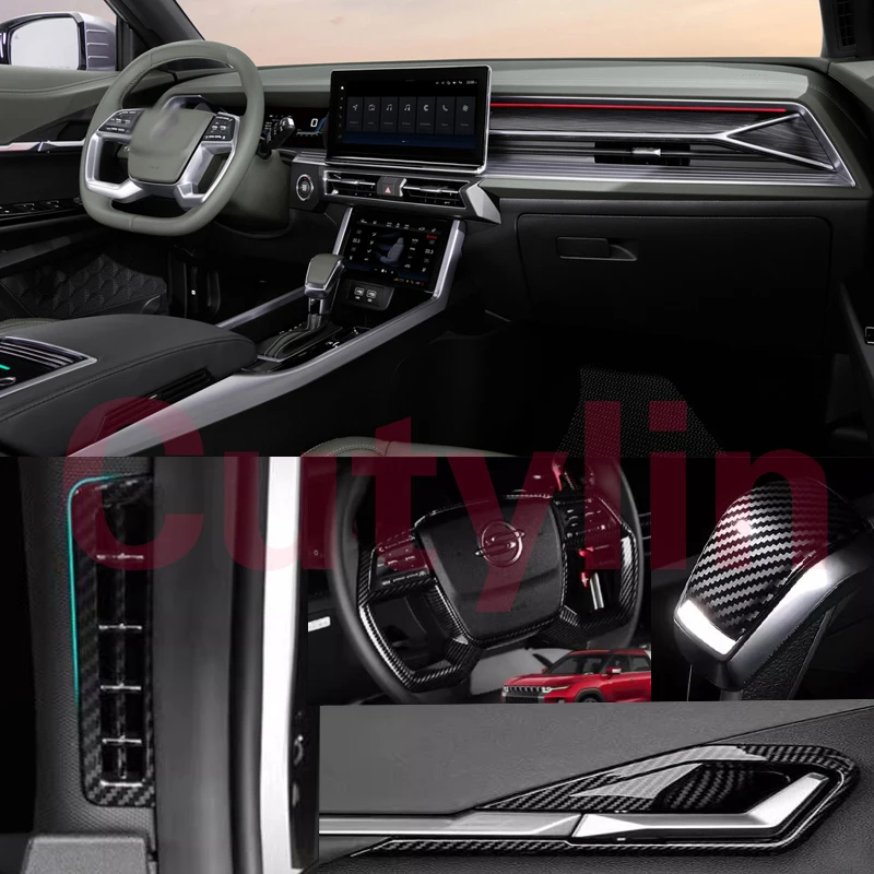 

Cutylin For Ssangyong Torres 2022 2023 2024 Interior Window Switch Panel Rear Air Condition Cover Trim Inner Door Bowl Frame