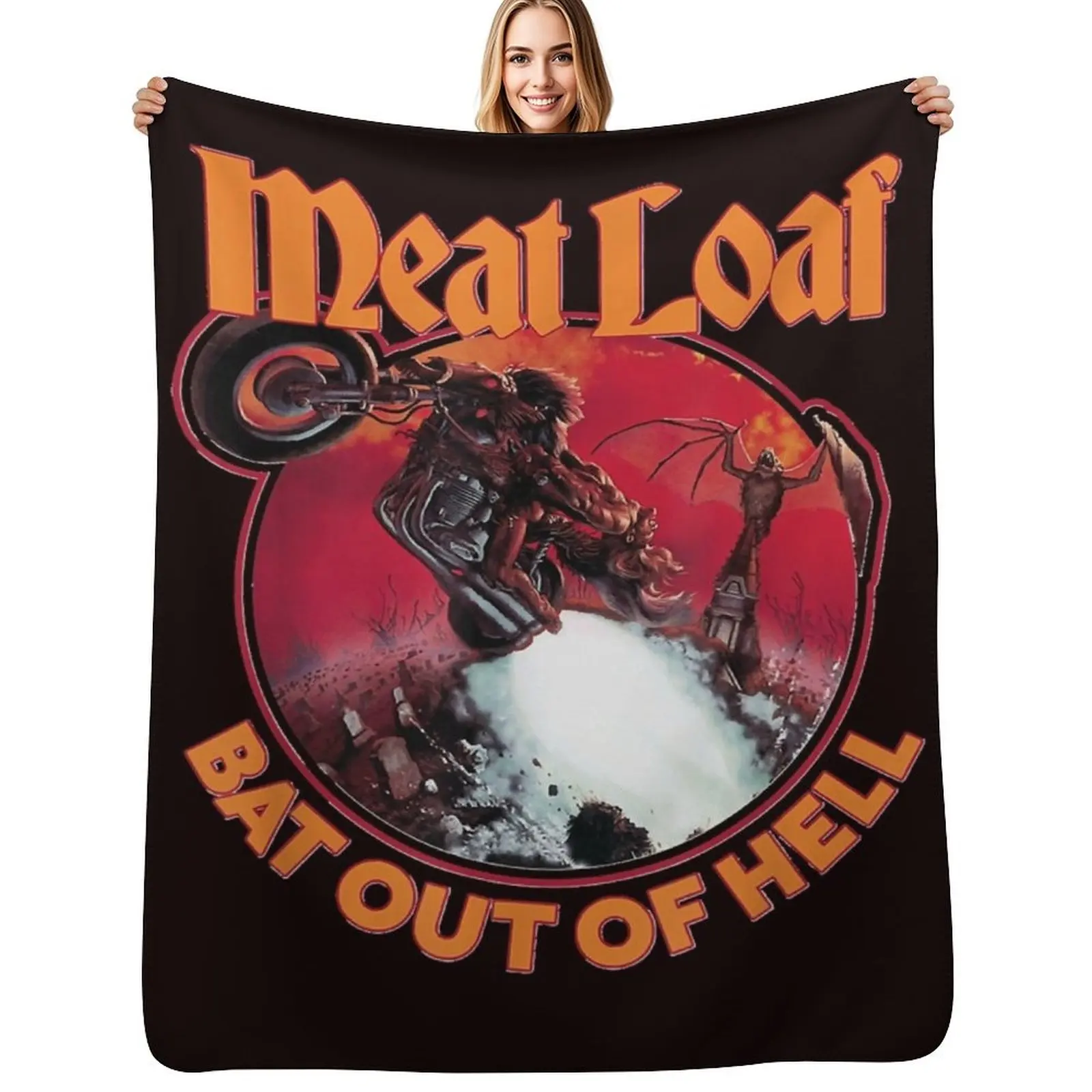 

Bat Out of Hell Throw Blanket Fade Resistant Durable Throw Blanket
