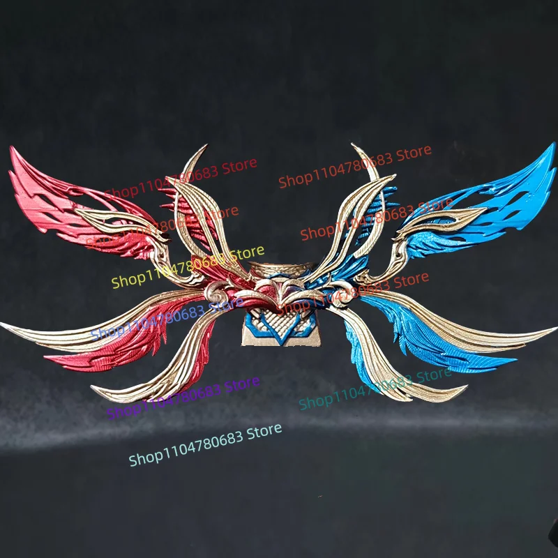 MOC 빌딩 블록 애니메이션 더블 신 미니 입상 갑옷 액세서리 날개 장식 유행 장난감 휴일 선물