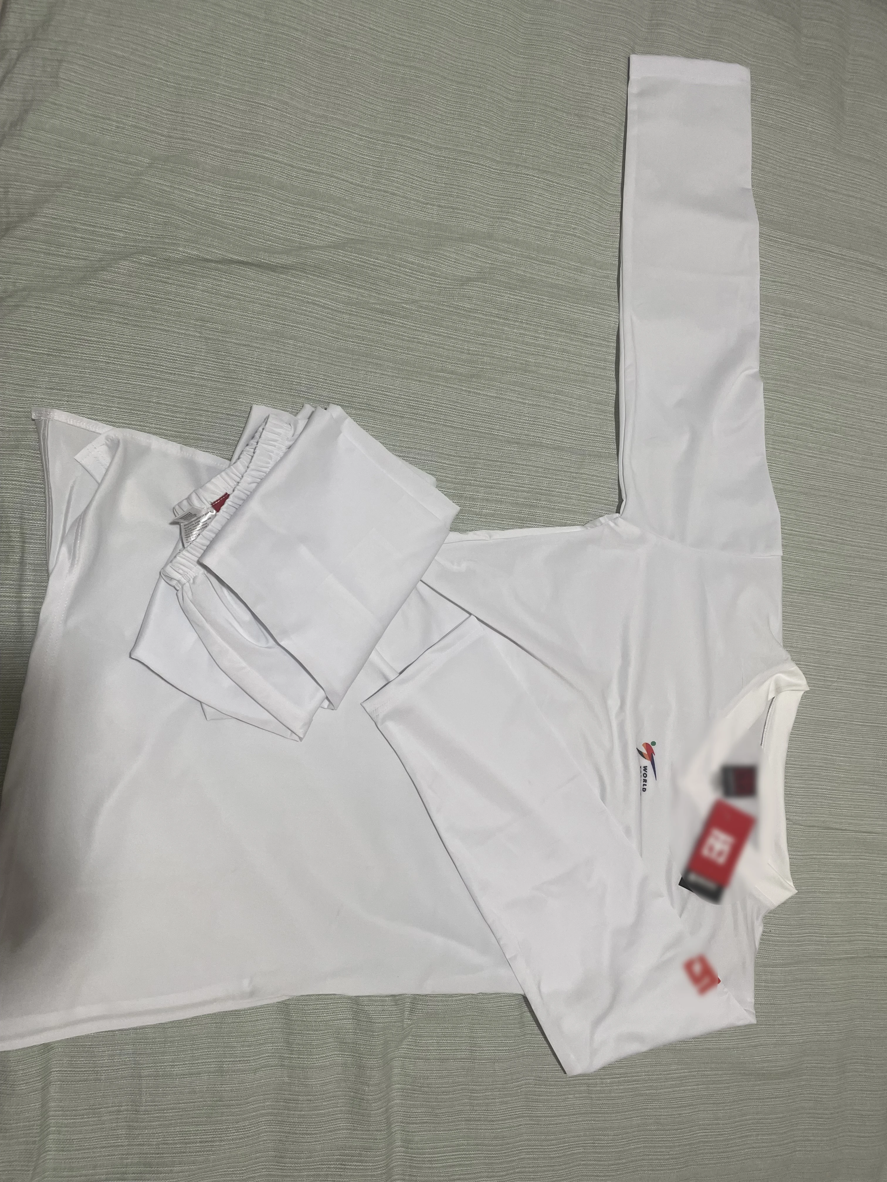 White Collar Quick-Drying Unisex Taekwondo Doboks Black Collar High Elastic Competition Uniform for Kids & Adults