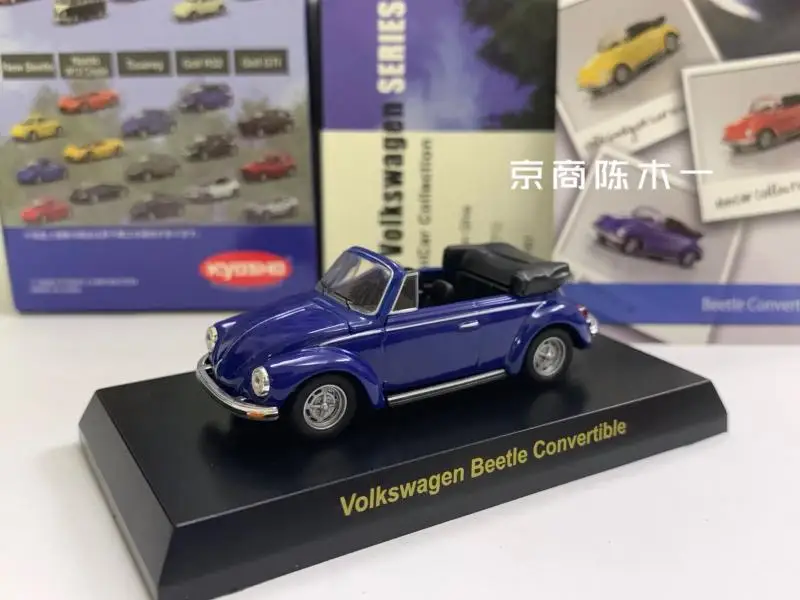 1:64 KYOSHO Volkswagen  Beetle Convertible Collection die cast alloy trolley model ornaments gift