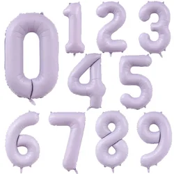 40inch Cream Purple Number Balloon 0 1 2 3 4 5 6 Number Ballons Baby Shower Birthday Party Wedding anniversary Crown Decorations