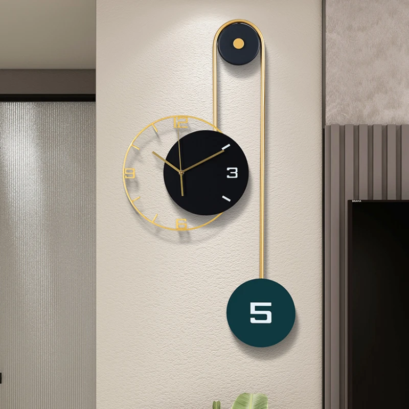 Unique Aesthetic Wall Clocks Modern Living Room Kitchen Large Wall Clock Minimalist Designer Orologio Da Parete Decorative