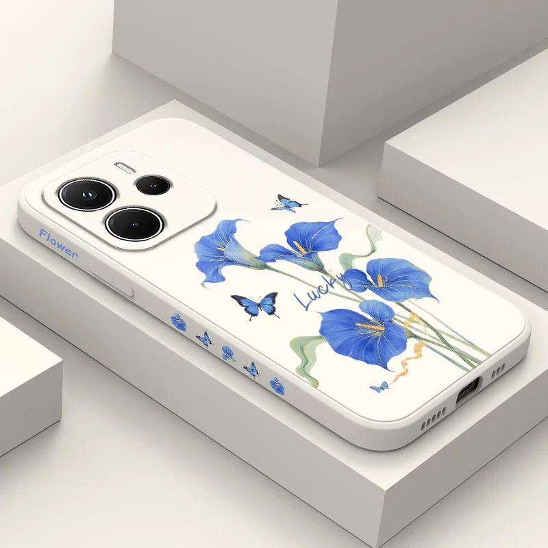 

Beautiful Irises Phone Case For Xiaomi Redmi Note 14 13 12 12S 11 11S 10 10S 15 15C 14C Pro Plus 4G 5G Liquid Silicone Cover