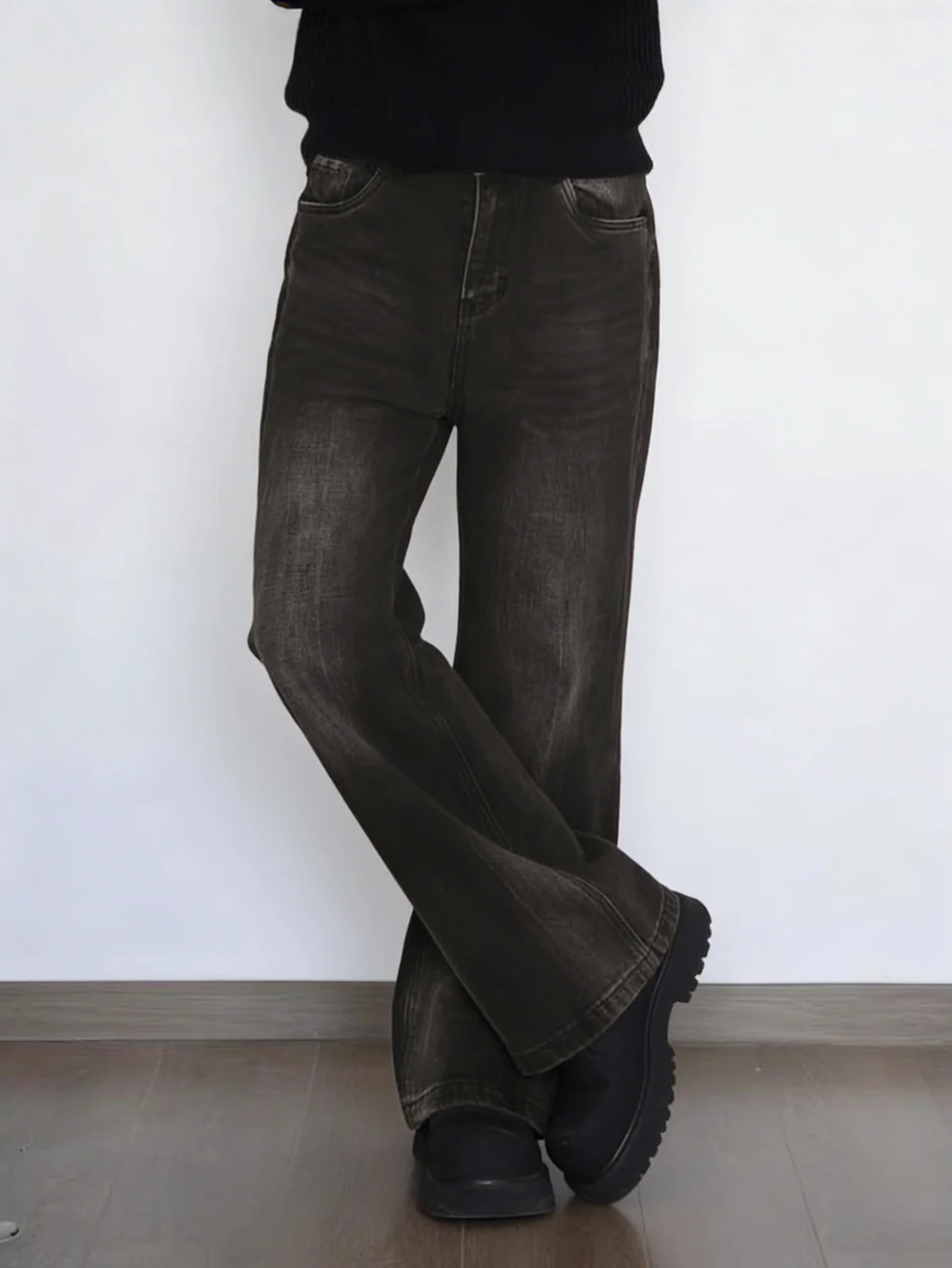 Y2K Lightweight Cyber Grunge Jeans, Men's American Street Style Trendy Distressed Denim, Cool Gift for Lover