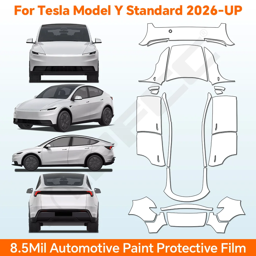

9Mil For Model Y Juniper 2025 2026 Precut TPU Scratch Resistant Paint Protection Film PPF Full Vehicle Transparent Kit