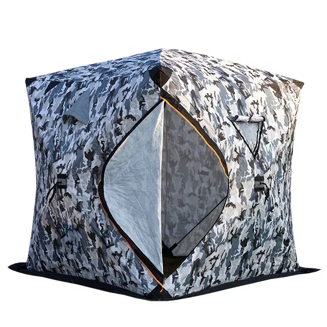 1-2 People Collapsable Tente Pop-up Plus Cotton Thickening Fishing Cabin Tent Ice Warm and Cold Sauna Portable Sauna Tent