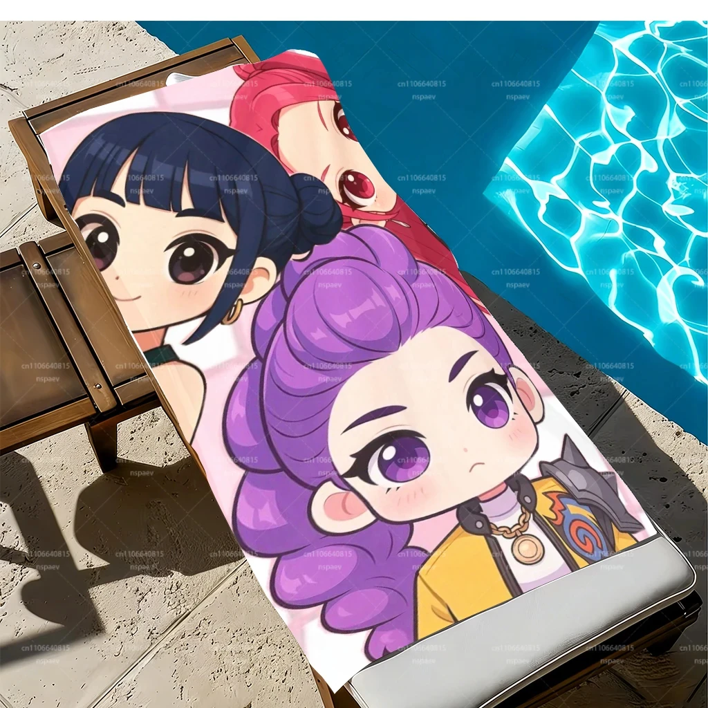 1PC Beach Towel Soft Quick Dry Absorbent Towel for KPOP girl groups Fans Beach Pool Decor