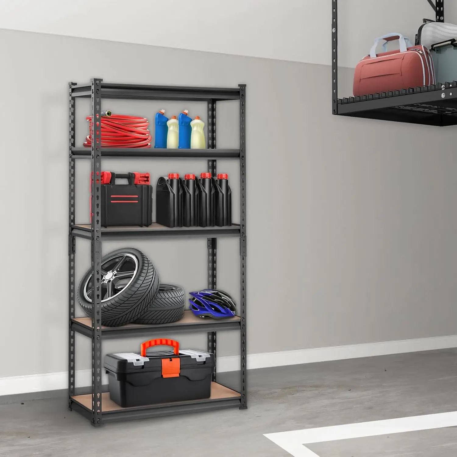 Vevor Storage Shelving Unit, 5-Tier Adjustable, 2000 Lbs Capacity, Heavy Duty Garage Shelves Metal Organizer Utility Rack,