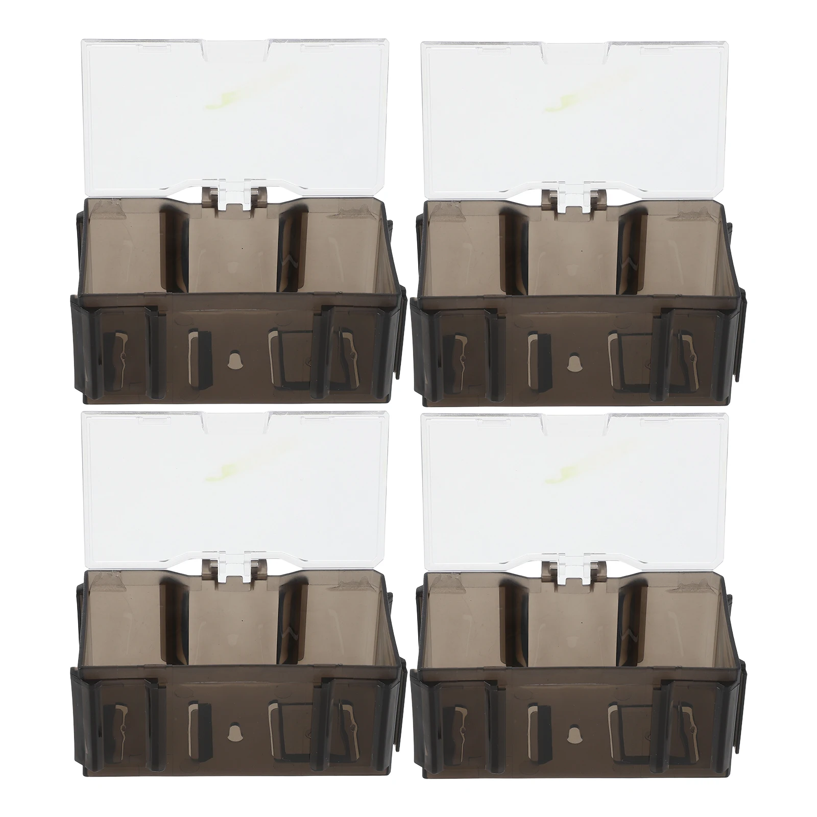 

4Pcs Creative Stackable Collection Box Display Case Organizer for Miniatures Figurines Jewelry Keepsakes Small Display Case
