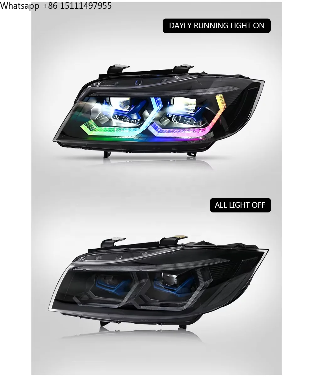 Auto-y Hot Sale RGB LED Headlight Assembly for  3 Series E90 2005-2012 LED Headlights Other Auto Parts for  E90 Headlight