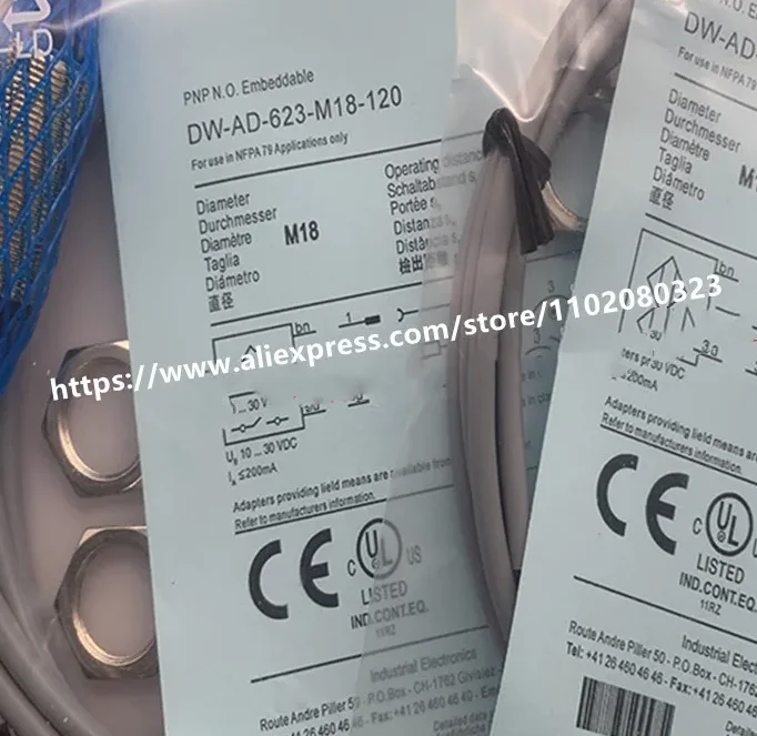 

3PCS New Inductive sensor DW-AD-623-M18 DW-AD-623-M18-120