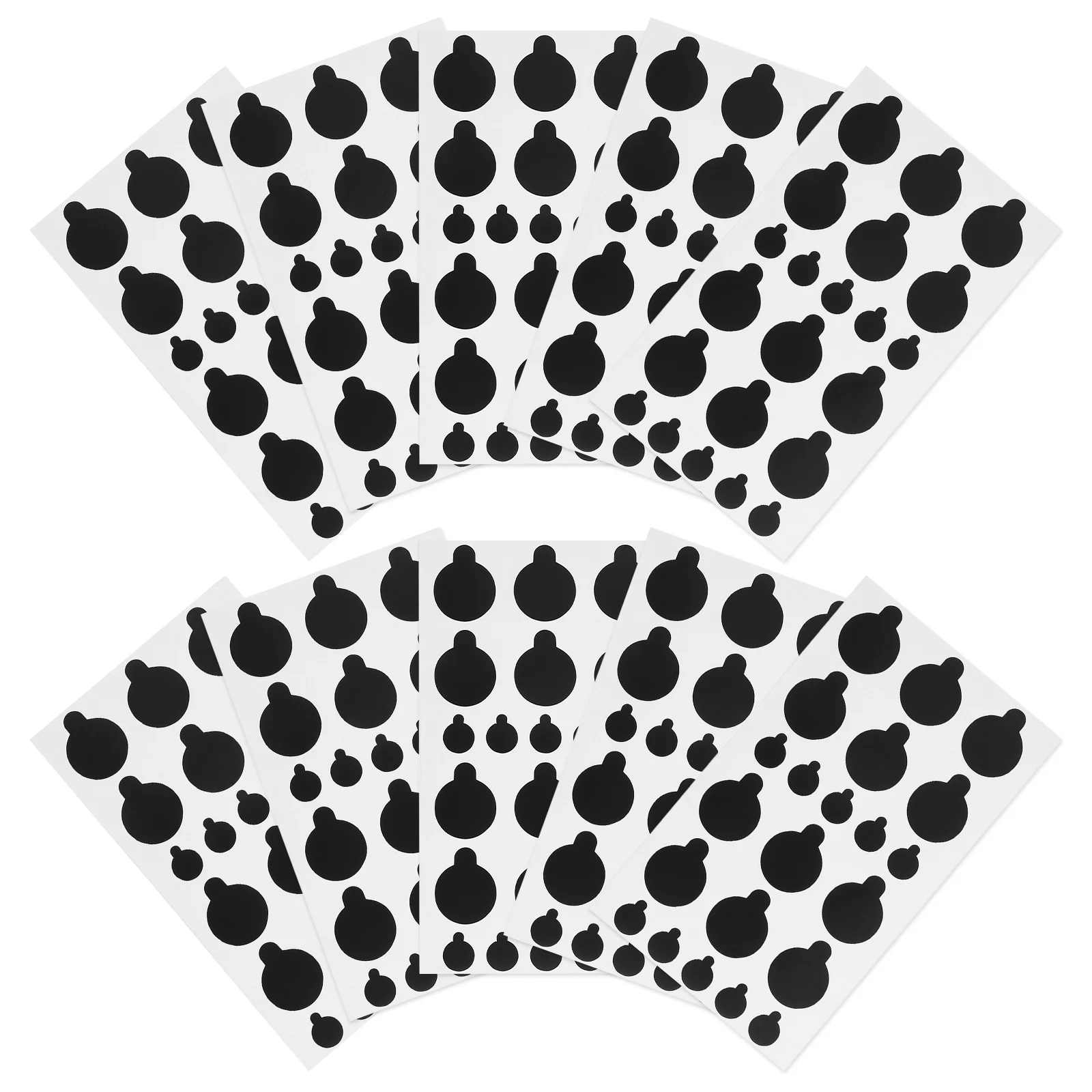 สติ๊กเกอร์ 10 แผ่น Blackout สําหรับกล้องอิเล็กทรอนิกส์ลดแสงแรเงากาวตนเอง