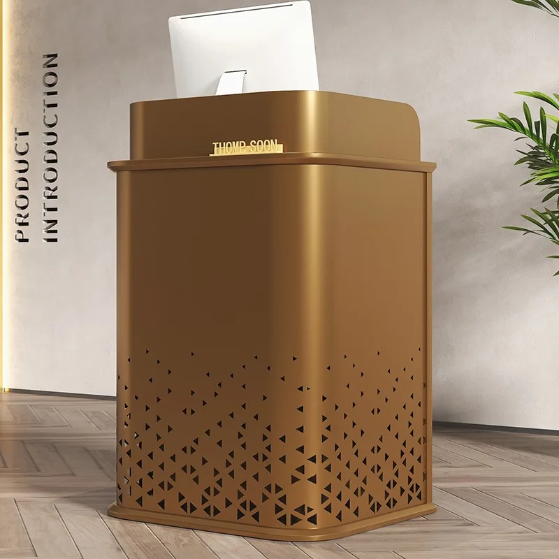 

Simple Salon Reception Desks Modern Office Luxury Reception Desk Counter Decorations Retro Recepcion Desk Salon Furniture