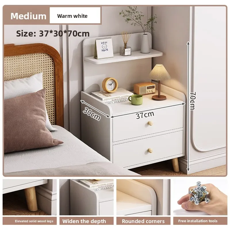 

Bedside Table Household Bedroom Bedside Modern Simple Light Luxury Small Bedside Table Simple Storage Racksturdy And Durable
