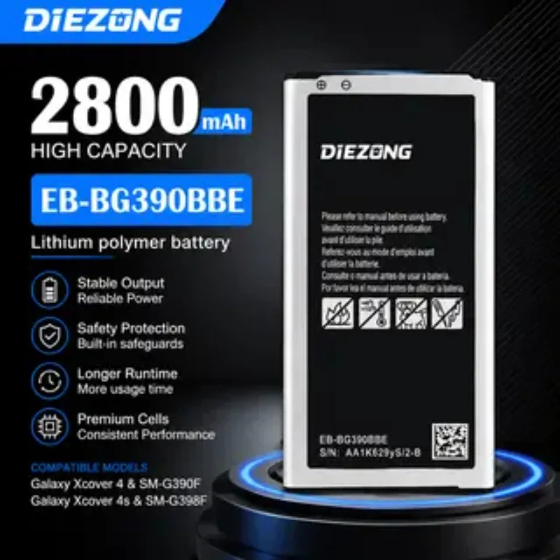 

2026 NEW EB-BG390BB 2800mAh Mobile Phone Battery for Samsung Xcover 4 4sE External Durable Battery