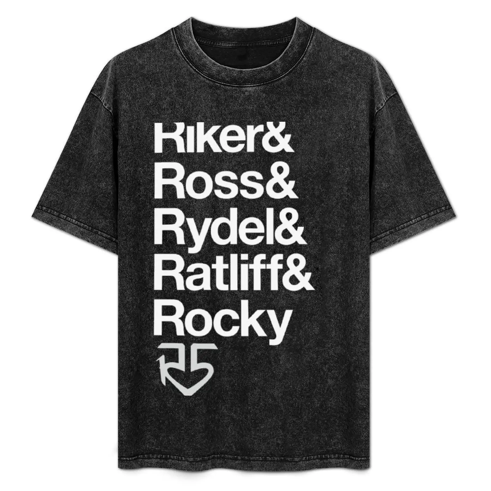 

R5 Names (Black and White) T-Shirt t shirts cotton 100% t shirt man luxury man t shirt designer man shirt cotton T-Shirt