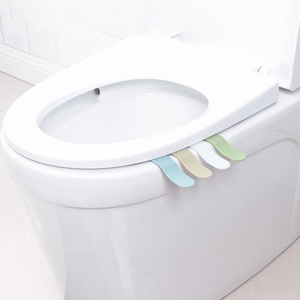 

20Pcs Portable Toilet Seat Cover Lifter Toilet Lid Lifter Durable Bathroom Accessories Easy Use White Khaki