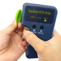 Handheld 125KHz Read EM4100 TK4100 RFID Copier Writer Duplicator Programmer Reader EM4305 T5577 Rewritable ID Keyfobs Tags Cards