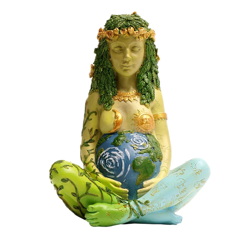 الإبداعية موسى أم الأرض غايا تمثال أوروبي الراتنج ديكور المنزل الحرف حلية