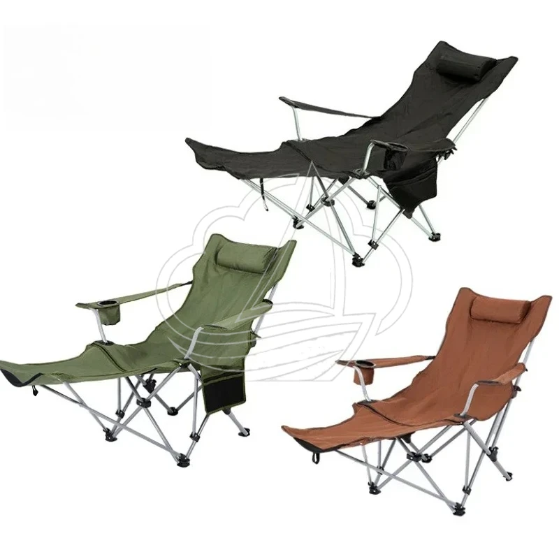 4-Speed Adjustable Folding Lounge Chair Ultra Light Portable Camping Fishing Director Chair