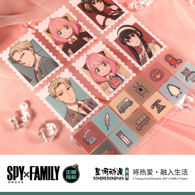 SPY×FAMILY Unisex Anya Yor Forger Crepúsculo China Autorización Oficial Pegatinas para Mascotas