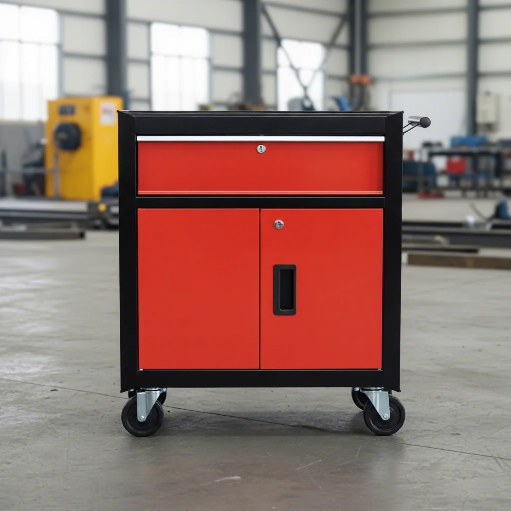 

Customizable Rolling Drawer Tool Trolley Sturdy Handle Classic Auto Repair Power Coated Cold Rolled Steel Workbench Tool Chest