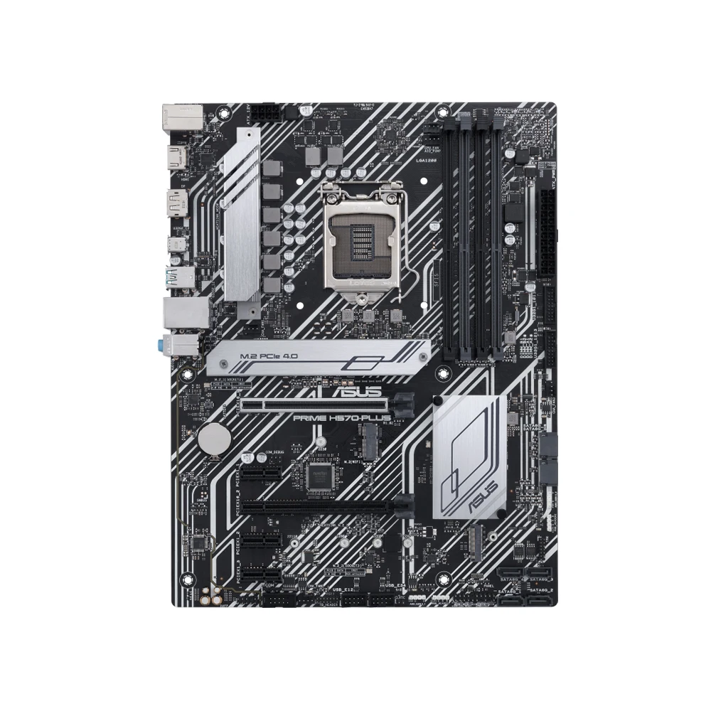 Used Mainboard, ASUS PRIME Motherboard, H570-PLUS, H570 Chipset, LGA 1200 Socket for 10th 11th Gen Core CPU, ATX Form Factor